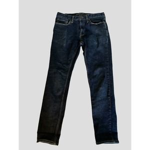 Old Navy Skinny‎ Ajuste Jeans Men’s 32 x 34 Dark Blue Wash Denim EUC Straight